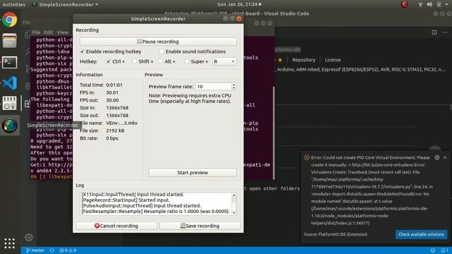 [virtualenv fix] Install PlatformIO in VSCode смотреть онлайн