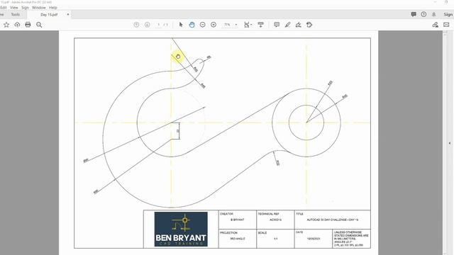 AutoCAD 30 Day Challenge - Day 15 смотреть онлайн