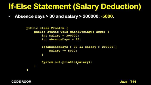 SALARY DEDUCTION IN JAVA | JAVA IF-ELSE STATEMENT EXERCISES | T-14 | JAVA COURSE FOR BEGINNERS 2023 смотреть онлайн