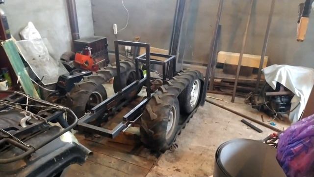 Полноценное сцепление на самодельный гусеничный трактор смотреть онлайн