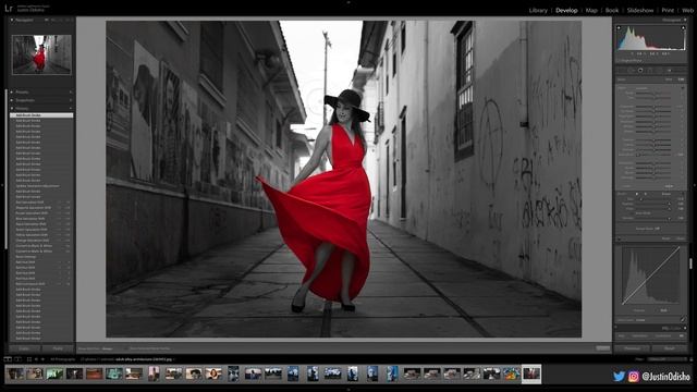Adobe Lightroom Tutorial: How to Isolate Color with HSL (Black White Pop) смотреть онлайн