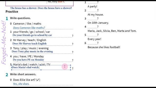 Prepare 5 НУШ Unit 8 At school. Grammar. Present Simple Question p. 51 Student's Book✔Відеоурок смотреть онлайн