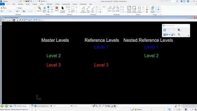 Scenario 2: DGN file saved to DWG where reference files are merged during the translation process смотреть онлайн