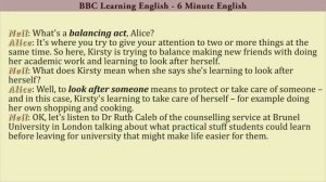 BBC Learning English   6 Minute English   15 Is student life all good