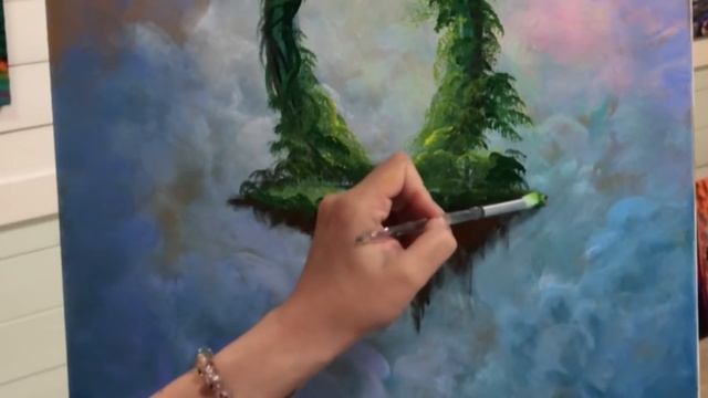 PAINTING TUTORIAL- FANTASY ART IN ACRYLIC ? STEP BY STEP смотреть онлайн