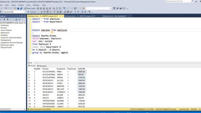 OVER Clause with PARTITION BY | SQL Server | SQL Tutorial смотреть онлайн