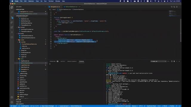 Xử lý Navigation trong project React Native (Typescript) - Phần 2 - Bottom Navigation смотреть онлайн