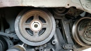 INFINITI I30/NISSAN MAXIMA A32 Замена шкива коленвала/Change harmonique balancer part2