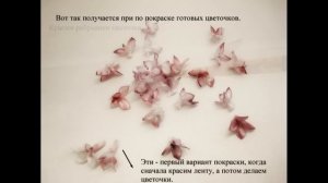 МК канзаши Георгиевская брошь с розами и сиренью