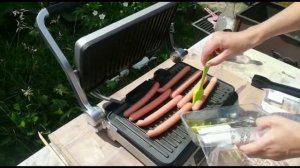 Сосиски Баварские в электрогриле