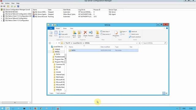 How to change the default MSSQL directory for database files смотреть онлайн