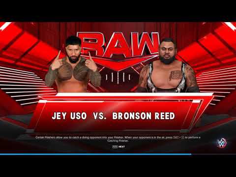 WWE2K23 Jey Uso vs Bronson Reed смотреть онлайн