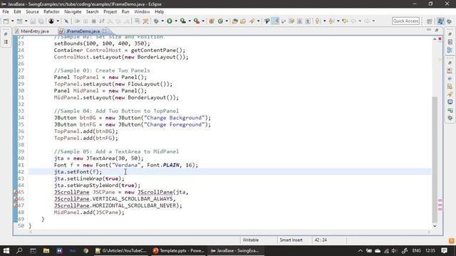 JColorChooser and JTextArea Back and Fore Color | Java Swing Tutorial #27 смотреть онлайн