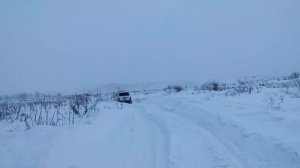 Нива на резине Кама Флейм зимой