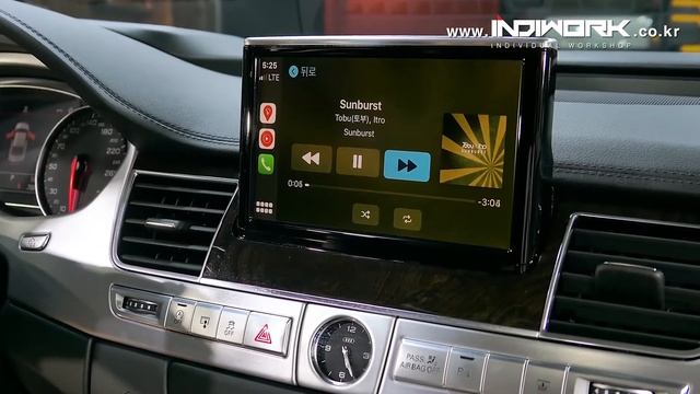 Apple Carplay for 2015 Audi A8 D4 3G MMI смотреть онлайн