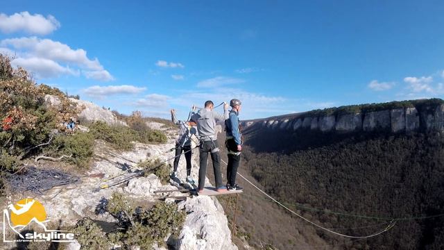 Владимир Змеиное Ущелье RopeJumping with SkyLine X-Team in Crimea смотреть онлайн