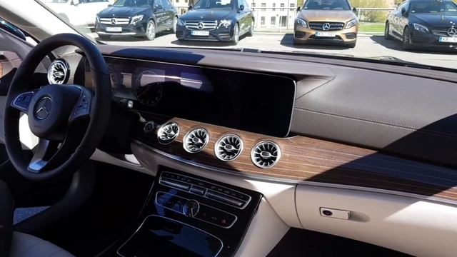 Jaunā Mercedes-Benz E-Class Coupe video 360 2017 / 2018 смотреть онлайн