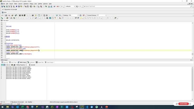 22-PL/SQL Exception Nedir? смотреть онлайн