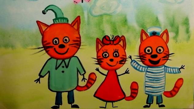 Как нарисовать Трёх котов из мультфильма смотреть онлайн