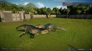 Jurassic World Evolution 2 бои динозавров-аллозавр VS альбертозавр
