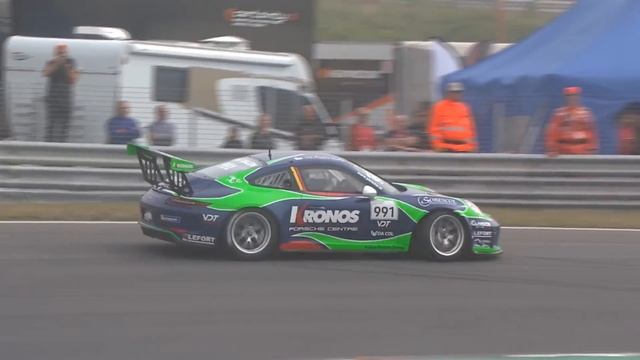 Porsche Carrera Cup France & GT3 Cup Benelux 2018. Race 2 Circuit Park Zandvoort. Start Crash смотреть онлайн