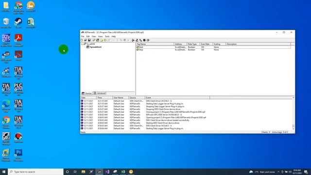 Factory IO OPC Client Data Access using Analog Linked to Excel смотреть онлайн