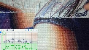 ХИМЕРА. Живой процесс вышивки крестом.