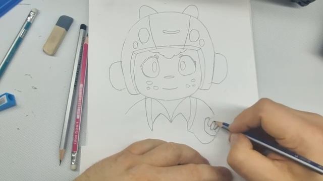 Как рисовать Пчелку - БРАВЛ СТАРС - How to draw Bea - BRAWL STARS смотреть онлайн