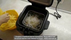 Готовим картошку фри и стрипсы во фритюрнице Kitfort KT-2024