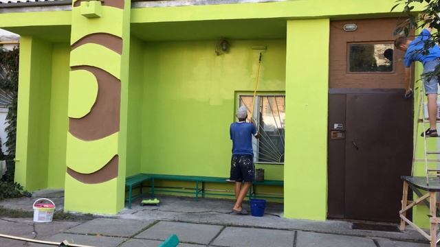 Ремонт фасада подъезда в жилом доме смотреть онлайн