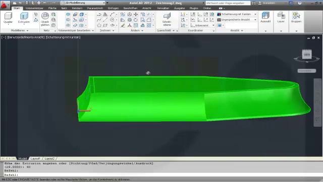 9.3 Buegeleisen - Autocad 2012 Training - Sweep смотреть онлайн