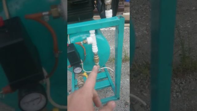 Мобильный пескоструйный аппарат и компрессор. смотреть онлайн