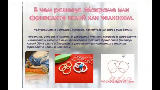 В чем разница :Макраме или фриволите иглой или челноком. МК закрытого мотива иглой и челноком смотреть онлайн