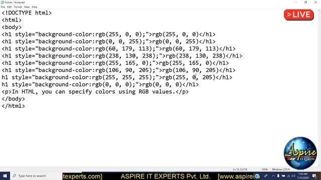 CSS Colors | colours in html | RGS | HEX, HSL смотреть онлайн