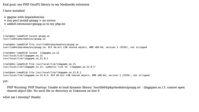 php gnupg = unable to load warning смотреть онлайн