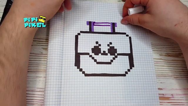 ТОП 3 ЯЩИКА из ИГРЫ BRAWL STARS РИСУНКИ ПО КЛЕТОЧКАМ - PIXEL ART смотреть онлайн