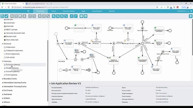 APS Workspace and BPMN Editor overview смотреть онлайн