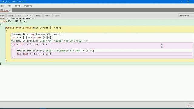 #79 ICSE-Computer Applications(Java)- Double Dimensional Arrary:Input Elements &Print in Matrix For смотреть онлайн