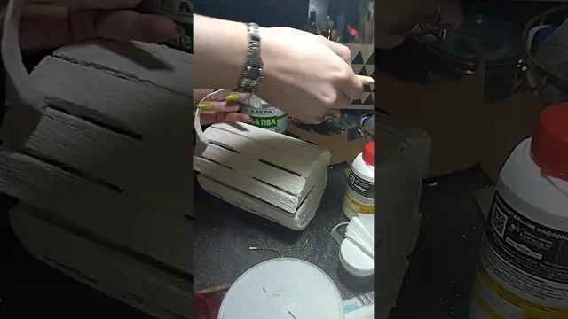 Бочонок из картона/iшкатулка/DIY