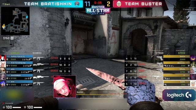 TEAM BUSTER vs TEAM BRATISHKINOFF | 3-АЯ ИГРА | INFERNO | ФИНАЛ смотреть онлайн