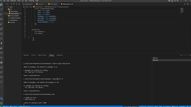 สอน nodejs express typeorm Connect mysql เบื้องต้น смотреть онлайн
