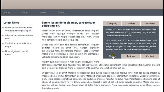 Likno Web Tabs Builder - Demo 10 смотреть онлайн