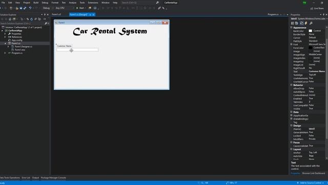 Building A C# Winforms Application - Create A Winforms Project  | Trevoir Williams