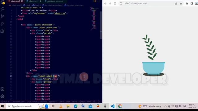 Plant Animation Using CSS Style Animation #css #online #coding #html #javascript #onlineclasses смотреть онлайн