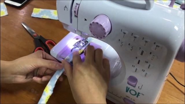 How to use household sewing machine make the skirt (FHSM-505) смотреть онлайн