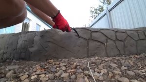 Клумба своими руками из цемента