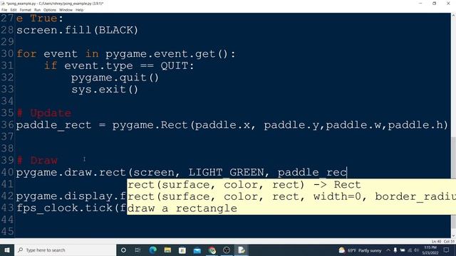 Python - Simple Pong With Pygame (Part 1) смотреть онлайн