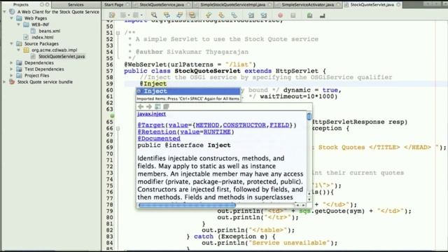 Type-safe injection of OSGi dynamic services with GlassFish 3.1 and CDI смотреть онлайн