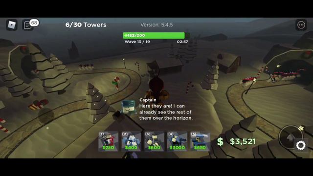 Tower Blitz обновление Winter, проходим Chapter 2, Winter Town, товер дефенс роблокс roblox смотреть онлайн