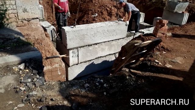 Монтаж фундамента из блоков фбс смотреть онлайн